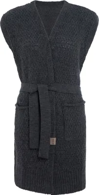 Produktbild von Knit Factory Luna Strickweste - Anthrazit - 40/42