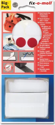 Produktbild von Klett-Kombi-Set fix-o-moll weiß