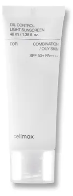 Obrázok produktu pre Celimax Oil Control Light Sunscreen SPF50+ PA++++ 40 ml - matujúci opaľovací krém