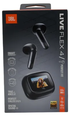 Produktbild von JBL Live Flex 4 Wireless In-Ear Headset – Bluetooth, Black, 20-40000 Hz