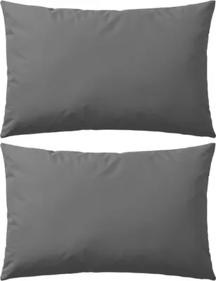 Produktbild von Gartenkissen 2 Stk. 60 x 40 cm Grau