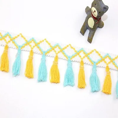 Produktbild von Pompon-Lint - 4,5 Meter - für Kleidung und Basteln