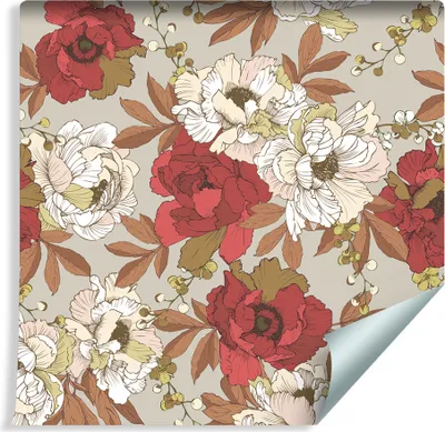 Immagine prodotto di 10m VLIES WALLPAPER in rotolo Schüne Blühende Pfingstrosen BLUMEN XXL