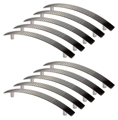 Produktbild von 10er Set Möbelgriff DICO Edelstahloptik BA 128 mm