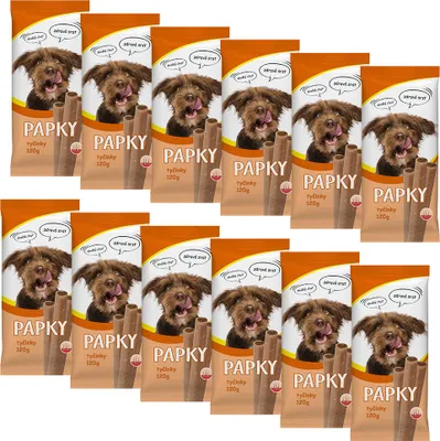 Obrázek produktu pro Akinu PAPKY Tyčinky pamlsek pro psy na srst a kůži 12 x 120 g