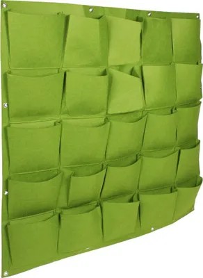 Produktbild von Wall Grow Bag 25 Textilwand-Pflanzgefäße grün, 1 Stück