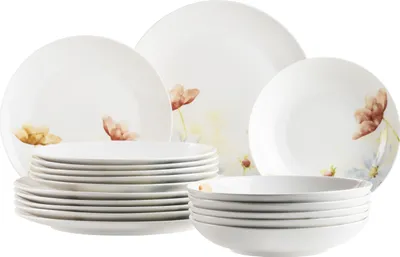 Produktbild von Tellerset, Porzellan Tellerset, Porzellan Amapola Mäser