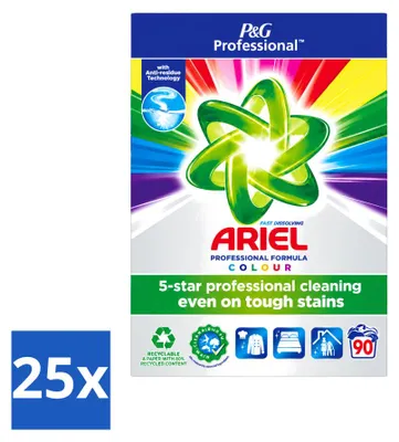 Produktbild von 25 x Ariel Professional Color Waschpulver für Buntwäsche - Vorteilspackung - 25 Stücke