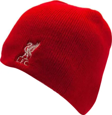 Image de Liverpool FC Bonnet tricoté unie adulte TA4906 (Taille unique) (Rouge)