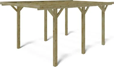 Produktbild von Carport Garagendach 3.04x5.12 m - 15.56 m2