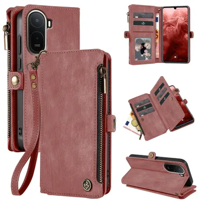 Produktbild von Handy Hülle für Xiaomi Redmi A7 Pro Geldbeutel Geldbörse RFID Schutz Klapphülle Cover Schutzhülle Wallet Farbe: Rosa