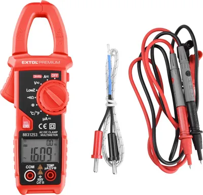 Produktbild von Extol Premium 8831253 Digitalmultimeter, Zange, AC/DC Strom und Spannung, True RMS, LowZ, automatische Bereichswahl