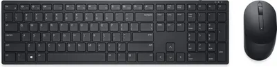 Produktbild von DELL Pro-Tastatur und -Maus – KM5221W - italienisch (QWERTY) - schwarz, Volle Größe (100%), Kabellos, RF Wireless, QWERTY, Schwarz, Maus enthalten