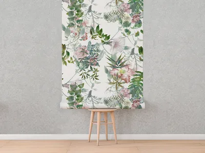 Produktbild von Coloray Fototapete 104x70 cm Latextapete Magicstick - Pastellblumen