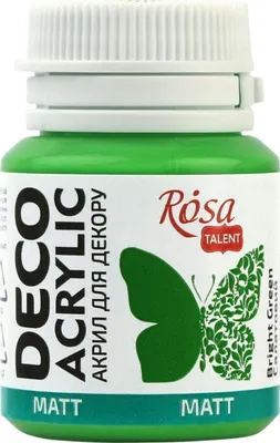 Obrázok produktu pre Akryl na dekorácie, MATT, 20 ml, ROSA TALENT - Jasne zelená (37)