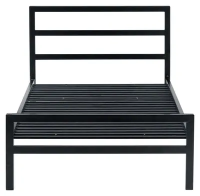 Zdjęcie produktu dla Łóżko metalowe 90 x 200 cm kolor czarny FURNITEX LM4-FX