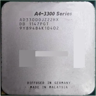 Obrázek produktu pro Procesor AMD A4-3300, patice FM1, 2,50 GHz, verze Tray, model AD33000JZ22HX