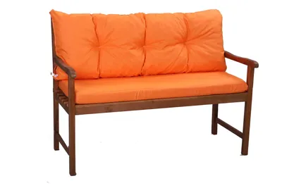 Produktbild von Bankkissen  120  x 50 x 40 Orange| Bankkissen outdoor | Hollywoodschaukel kissen | Sitzkissen und Rückenkissen | Sitzkissen bank | Setgarden
