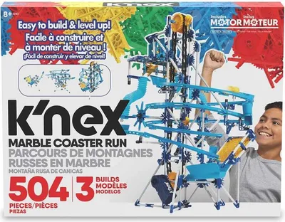 Produktbild von K'nex Murmelbahn Bauset mit Motor - STEM Spielzeug - 504 Teile