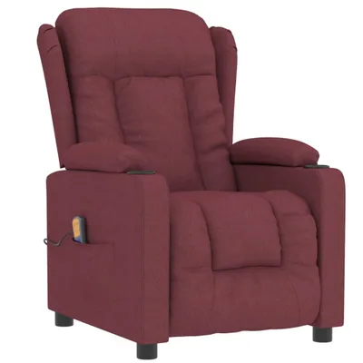 Image de Fauteuil de massage Rouge bordeaux Tissu