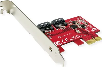 Produktbild von ROLINE PCIe x1 SATA III 6Gbps AHCI 2Port Low Profile Host Adapter