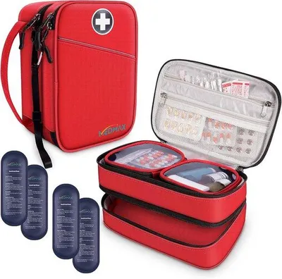Produktbild von Famanu Insulinkühltasche Große Kapazität - Mit 4 Kühlakkus