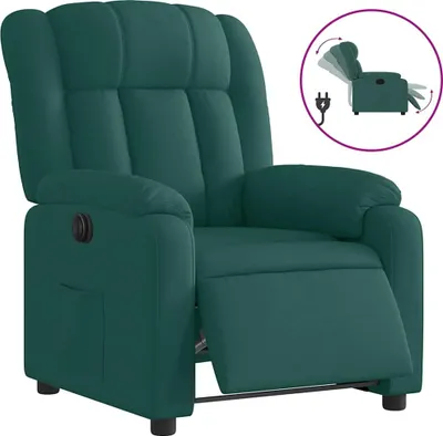 Obrázok produktu pre vidaXL Relaxačné kreslo Electric Tmavo zelená látka