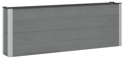 Produktbild von vidaXL Hochbeet Schwarz 200 x 30 x 72 cm WPC und Aluminium