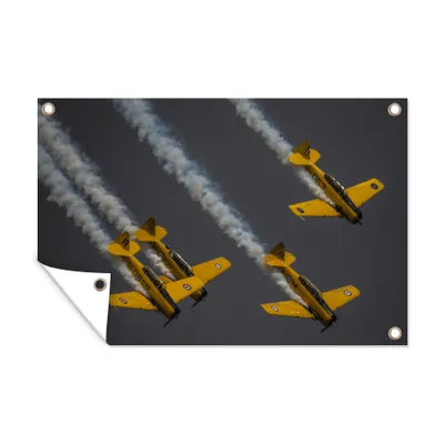 Obrázek produktu pro MuchoWow® Zahradní plakáty - Letadlo - létání - kouř - 40x60 cm - Zahradní dekorace