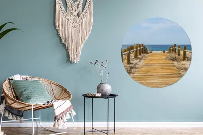 Produktbild von MuchoWow® - Mauerkreis - Wandbilder - Runde Bild - Bild aus Aluminium - Schlafzimmer - Wohnzimmerdekoration - Wand Dekoration