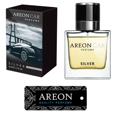 Produktbild von Original Areon LUX Auto Parfüm Lufterfrischer Duftdose Duftbaum SILVER LINE 50ml