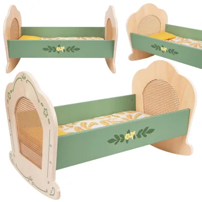 Produktbild von CLASSIC WORLD Vintage-Holzwiege – Puppenbett