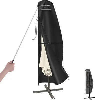 Produktbild von Wasserdichte Sonnenschirmhülle Ø 300 cm mit Armlehne