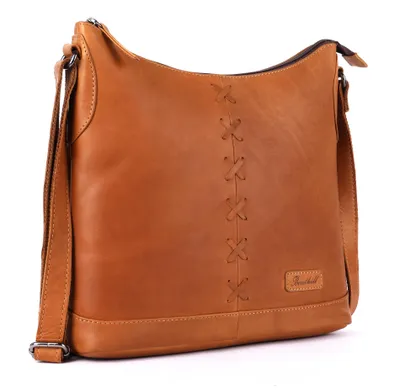 Produktbild von Benthill Shopper Damen Leder - Ledertasche mit Reißverschluss - Umhängetasche aus Echtleder - Handtasche Vintage - Bag Beutel - Frauen Schulterbeutel