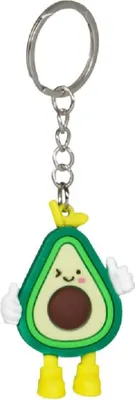 Produktbild von Schlüsselanhänger Mini Avocado Anhänger 4 cm 3D Geschenk Cartoon Schlüsselanhänger Silikon Schlüsselanhänger für Handyhülle Charme Rucksack Geschenk