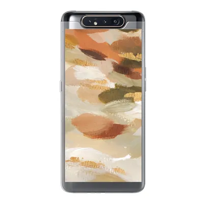 Produktbild von MuchoWow® Handyhülle Schutzhülle Hülle für Samsung Galaxy A80 Farbe - Gold - Braun Silikon Softcase Handy Hülle - Schutzdeckel