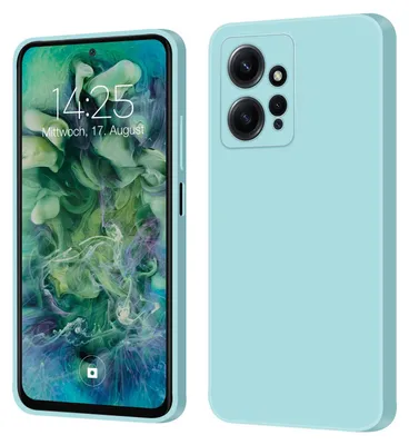 Produktbild von Hülle für Xiaomi Redmi Note 12 Case Cover Bumper Smartphone Softgrip Schutzhülle Farbe: Hellblau