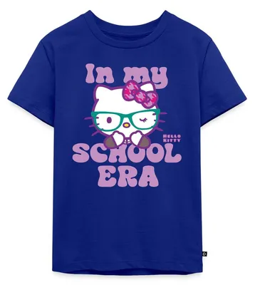 Produktbild von Spreadshirt Hello Kitty Schulkind In My School Era Kinder Premium T-Shirt, 134/140 (8 Jahre), Royalblau
