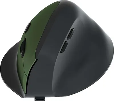 Image de INF Souris Verticale Ergonomique Sans Fil 2.4G + Bluetooth Rechargeable Vert