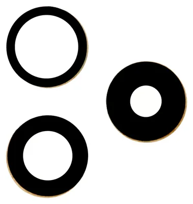 Produktbild von Apple iPhone 15 Pro Kameraglas Set + Kleber Schwarz