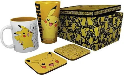 Produktbild von POKEMON - Pck Glass XXL + Mug + 2 Coasters "Pikachu"
