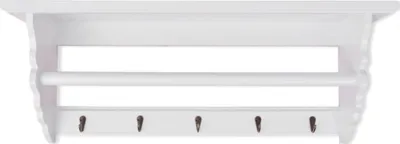 Produktbild von vidaXL Garderobe MDF Weiß Barocker Stil
