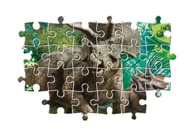 Image de Clementoni Puzzle Supercolor - Jurassic Park 3x48 pièces