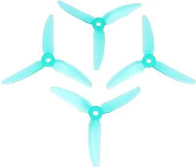 Produktbild von HQ Durable Prop 4043 Dreiblatt 4X4.3X3V1S Türkis 4 Stück PC FPV Propeller 4 Zoll