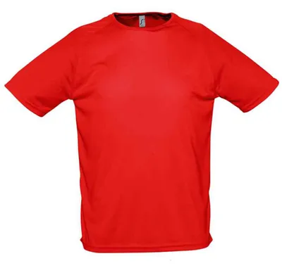 Image de SOLS - T-shirt « Sporty » pour homme à manches raglan LT2546 (M) (rouge)