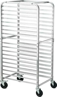 Produktbild von Bäckereiwagen - Backblech-Regalwagen - Mobil - Rollen mit Feststeller - Aluminiumlegierung - Größe Option15 - Rosa