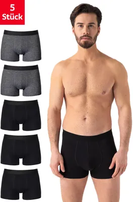 Produktbild von Barrio 13 Boxershorts 5er Pack, Größe:L, Farbe (Boxershorts):Schwarz/Anthrazit