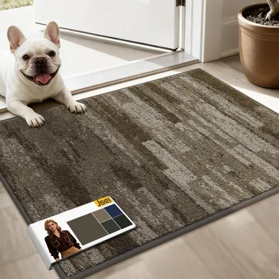 Immagine prodotto di Tappetino antiscivolo per interni, lavabile, 50x80 cm, color marrone