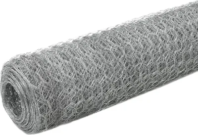 Immagine prodotto di Recinzione in Rete per Pollaio Acciaio Zincato 25x1,2 m Argento