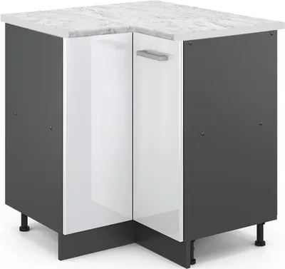 Immagine prodotto di Mobile ad angolo cucina Vicco R-Line Bianco lucido 75.6 cm PL Marmo, Model 45754